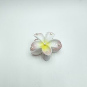 Крабик Гавайский цветок с жемчугом 8см арт.3908-4 розовый