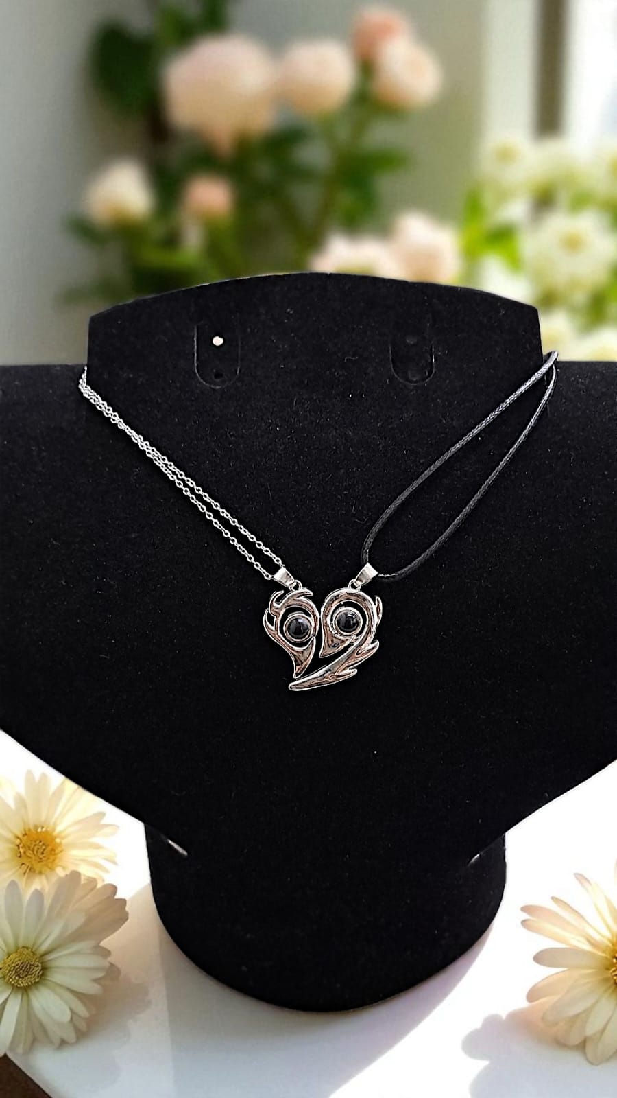 Кулоны парные титан проектор Сердце на магнитах арт.tr2095 серебро Кулоны парные титан проектор Сердце на магнитах арт.tr2095 серебро