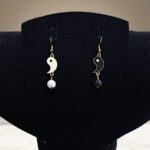 Серьги Инь Янь с бусинками арт.tr2193 золото