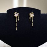 Серьги Сердце с камнем арт.tr2209 золото