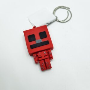 Брелок Майнкрафт 5см арт.tr870 крипер красный