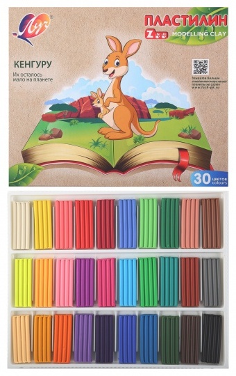 Пластилин Луч Zoo кенгуру 30цв арт.2064-08 Пластилин Луч Zoo кенгуру 30цв арт.2064-08
