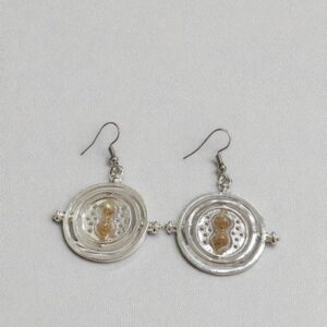 Серьги Маховик времени арт.tr1977 светло-серебристые