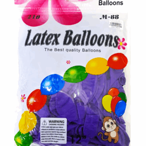 Шары упаковка 100шт однотонные Latex Balloons 12д арт.tr1064 фиолетовые