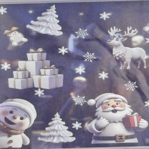 Наклейки на стекло новогодние Дед мороз арт.XC502481