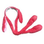 Ободок мех Зайка светящийся арт.tr3186 кораловый