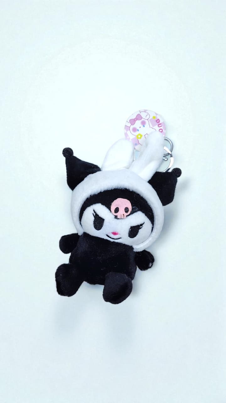 Брелок мягкий Зайка арт.tr2604 kuromi черный Брелок мягкий Зайка арт.tr2604 kuromi черный