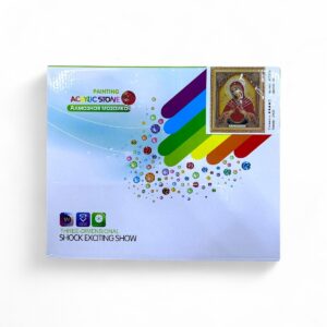 Алмазная мозайка 27*33см арт.as72600 Икона Св. Богородица Семистрельная