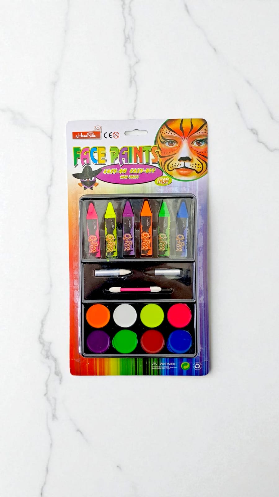 Грим мелки+краски для лица HuaBa арт.hb-6+8 Грим мелки+краски для лица HuaBa арт.hb-6+8