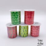 Лента новогодняя 1см бобина 4,5м 500тг