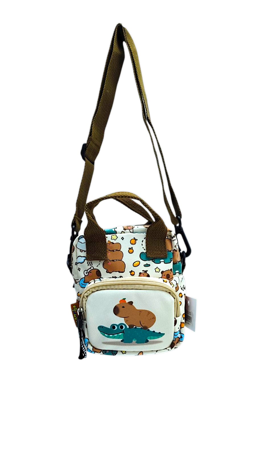 Сумка на плечо Капибара 15*13см арт.tr994 бежевая Сумка на плечо Капибара 15*13см арт.tr994 бежевая