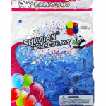 Шары упаковка 50шт Хром однотонные Shuaian Balloons 12д арт.tr1104 синие