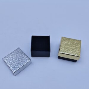 Коробка для бижутерии 5*5*3см арт.tr2872 золото/серебро 250тг