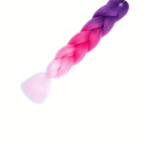 Канекалон трехцветный арт.C25 фиолетовый,малиновый,розовый