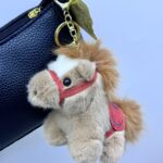Брелок мягкий Лошадка с седлом арт.tr2765 бежевая