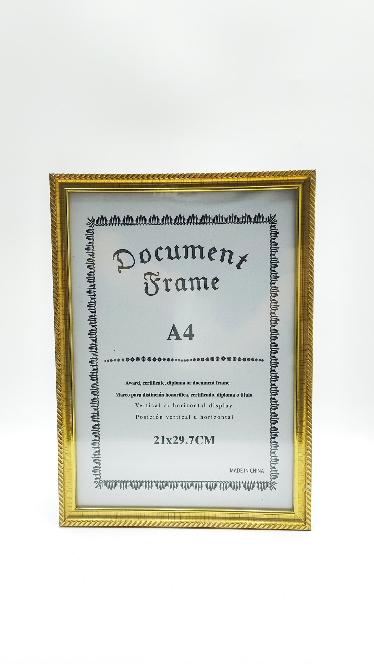 Рамка А4 арт.y-37 золото Рамка А4 арт.y-37 золото