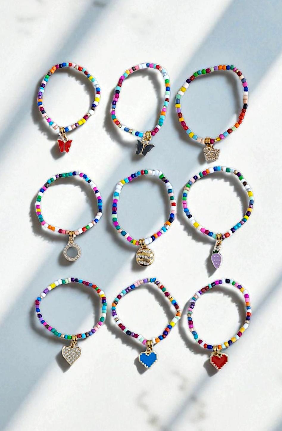 Браслет из бисера с подвеской арт.tr1943 ассорти Браслет из бисера с подвеской арт.tr1943 ассорти