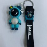 Брелок Космонавт светящийся 6,5см арт.tr31 бирюзовый