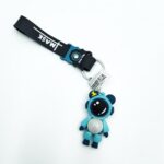 Брелок Космонавт светящийся 6,5см арт.tr31 бирюзовый