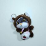 Брелок Котик в капюшоне арт.tr2611 коричневый