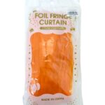 Дождик для фотозоны Foil Fringe Curtain 2м*1м арт.tr1238 оранжевый матовый