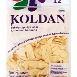 Шары упаковка 100шт однотонные Koldan 12д арт.tr1069 кремово-желтые