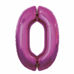 Шар фольга цифра 0 32д арт.tr1282 лиловая