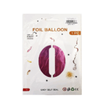 Шар фольга цифра 0 32д арт.tr1282 лиловая