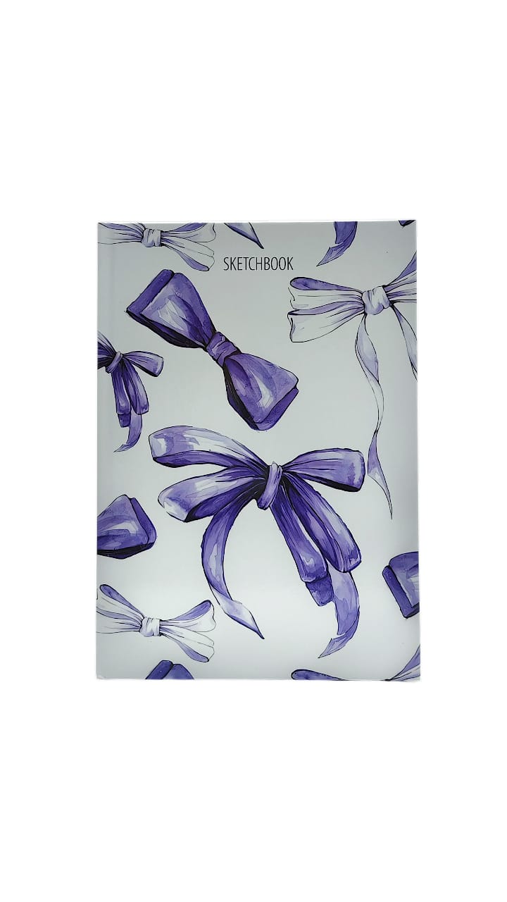 Скетчбук Qazaq Бренд в твердом переплете Бантики арт.tr325 Скетчбук Qazaq Бренд в твердом переплете Бантики арт.tr325