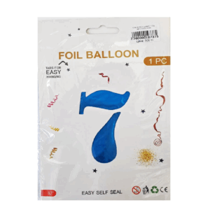 Шар фольга цифра 7 32д арт.tr1328 синяя