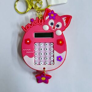Брелок Калькулятор лабиринт 6см арт.2314-6 лиса розовая