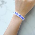 Браслет силиконовый Real Madrid арт.tr1893 зеленый с фиолетовым