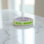 Браслет силиконовый Real Madrid арт.tr1893 зеленый с фиолетовым