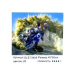 Алмазная мозайка 40*50см арт.gle73858 Мотокросс