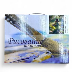 Рисование по номерам 30*40см арт.ktl4030 Девушка в лесу