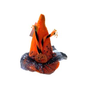 Шляпа на заколках арт.tr3138 оранжевая