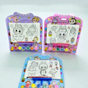 Картина красками на мольберте Labubu арт.8006 ассорти