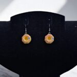 Серьги Пончики арт.tr2203 оранжевые