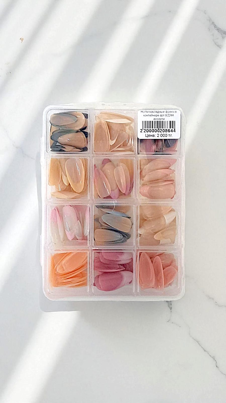 Ногти накладные френч в контейнере арт.tr2244 ассорти Ногти накладные френч в контейнере арт.tr2244 ассорти