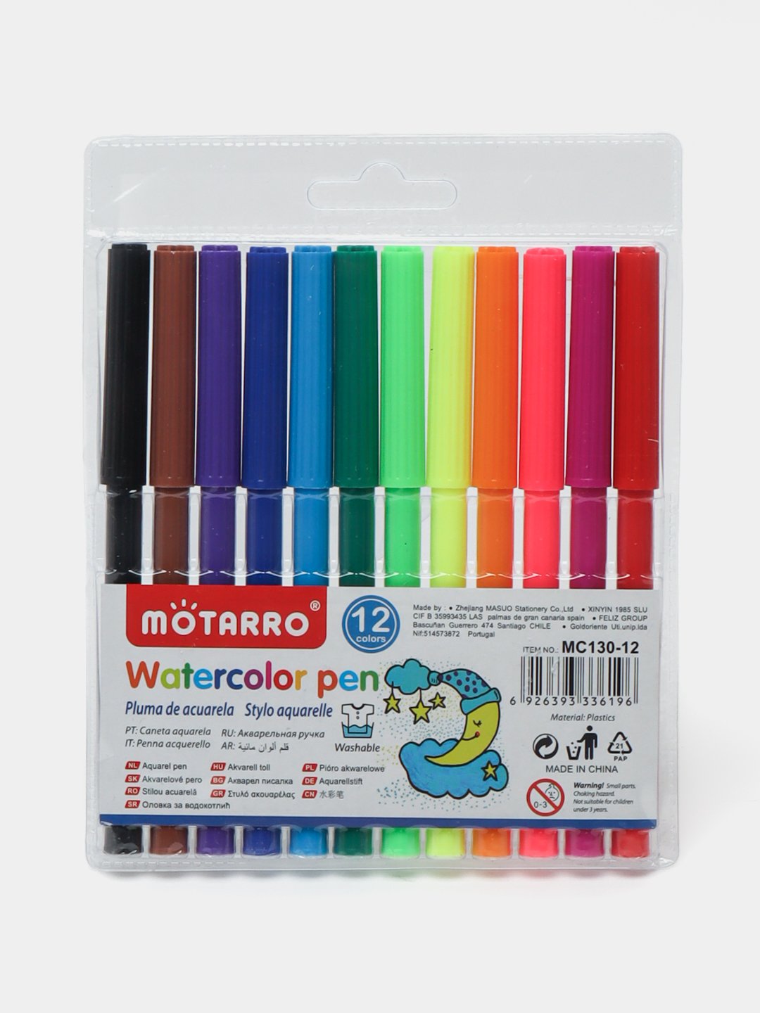 Фломастеры Motarro 12цв арт.mc130-12 Фломастеры Motarro 12цв арт.mc130-12