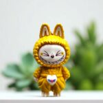 Брелок антистресс Лабубу 10см арт.tr1539 темно-желтый