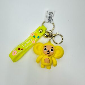 Брелок Чебурашка 5,5см арт.B15 желтый