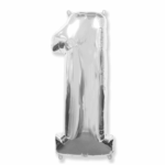 Шар фольга цифра 1 32д арт.tr1271 серебро