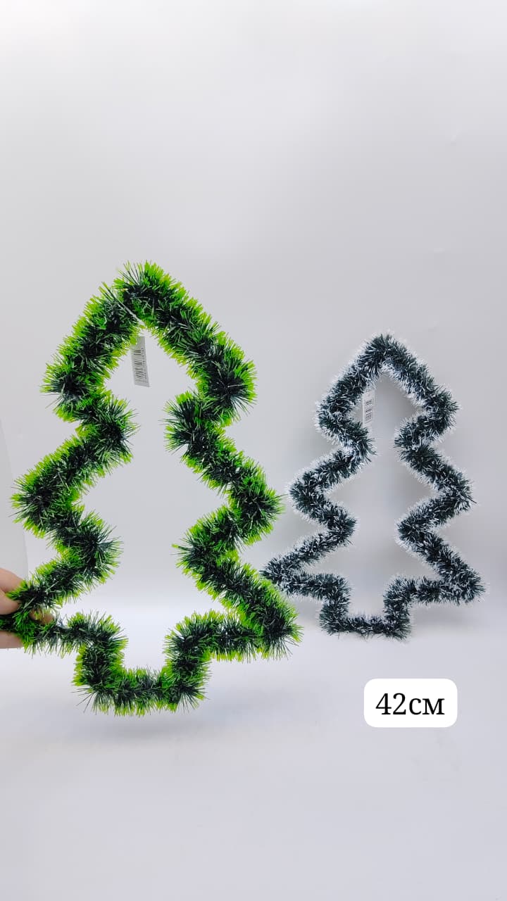 Декор новогодний Елка с мишурой арт.6394-2 1000тг Декор новогодний Елка с мишурой арт.6394-2 1000тг