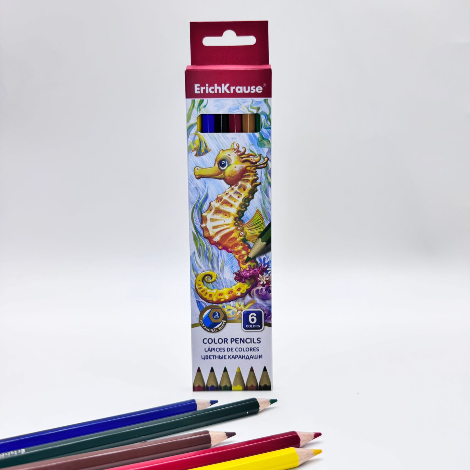 Цветные карандаши ErichKrause 6цв арт.49881 Цветные карандаши ErichKrause 6цв арт.49881