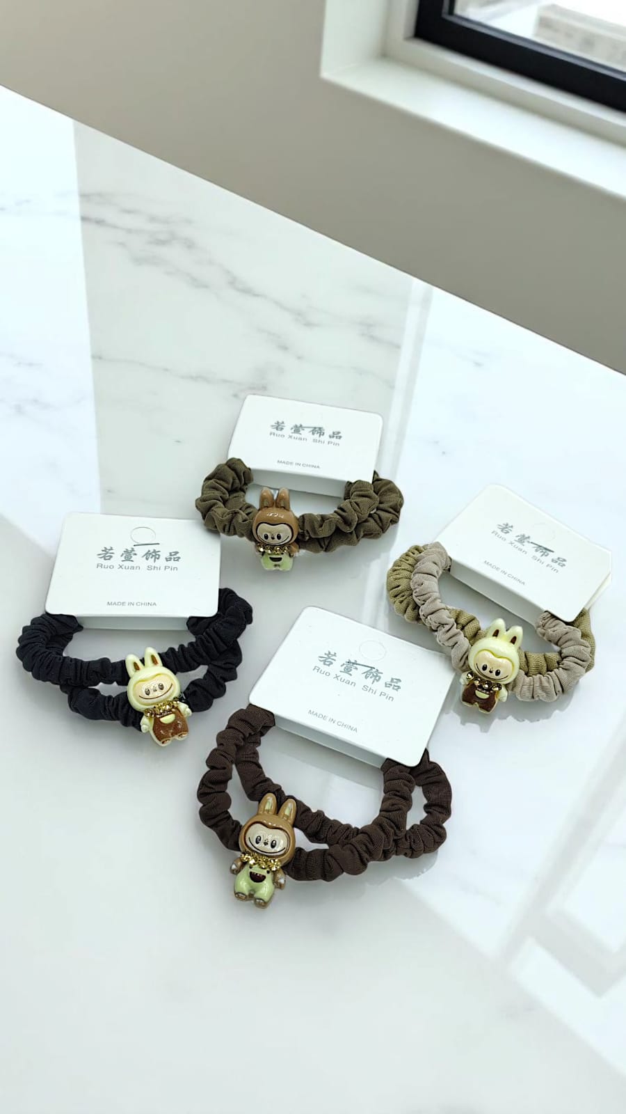 Набор резинок Лабубу уп 2шт арт.3279-37 ассорти Набор резинок Лабубу уп 2шт арт.3279-37 ассорти