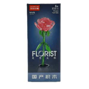 Конструктор Florist арт.8735-12 Pink Rose 73деталей