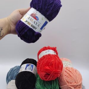 Пряжа велюр 100гр ассорти 2000тг