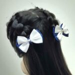 Бантики на резинке уп 2шт арт.tr2339 сине-белые