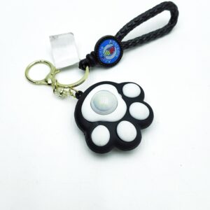 Брелок Лапка светящаяся 5,5см арт.666-30 черная
